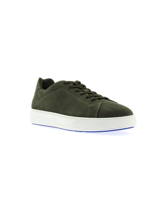sneakers uomo in camoscio verde NERO GIARDINI | E302891U503